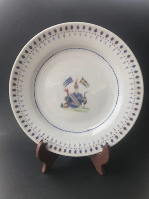 Placa de porcelana AF Wirsen Armorial reproducción antigua escudo familiar Foto 1 de 4