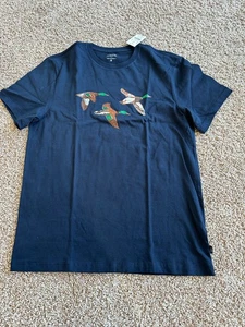 BNWT J.Crew Men's Crew neck, short sleeve cotton tee, Navy, Size M - Picture 1 of 5