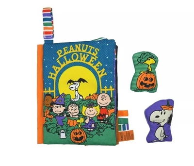 Peanuts Halloween Baby Deluxe Soft Book Activity Crinkle Bright Colors Strollers - Image 1 of 4
