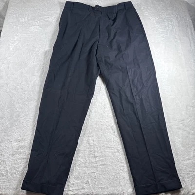 Lauren Ralph Lauren Men’s  38x34w Total Comfort  100% Wool  Pleated Pants Black - Image 1 of 4