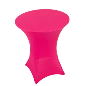 36" Elegant Spandex Cocktail Table Cover High Top Style Tablecloths Wedding - Picture 1 of 147