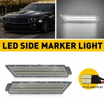 Luces LED delanteras izquierda y derecha X2 para Chevrolet Camaro 2014 2010-2015 Foto 1 de 4