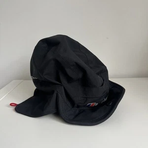 Berghaus Men's Black Hydroshell Cap S/M Waterproof Lightweight Hiking Walking - Picture 1 of 10