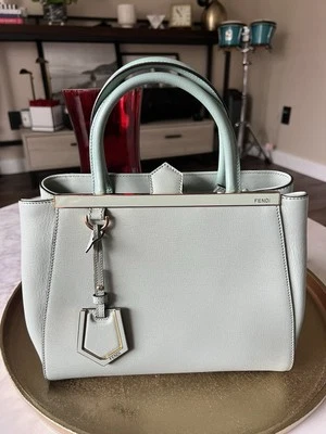 Fendi 2Jours Satchel/Top Handle Bag Petite in mint green - Image 1 of 4