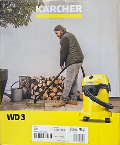 Kärcher 16281010 Nass-/Trockensauger WD 3 V-17/4/20 Blasfunktion 1000 Watt - Picture 1 of 4