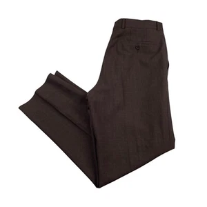 Nick Name Men’s Wool Blend Flat Front Dress Pants Brown • 32x28 - Picture 1 of 9