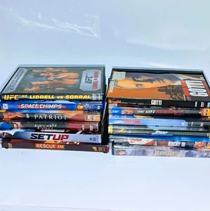 DVD movies lot Bundle Of 9 Gotti UFC Rescue Me Season Box Set Set Up Patriot - Picture 1 of 1