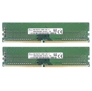 Hynix DDR4 16GB (2X8GB) 2666MHz PC4-21300 288-Pins 1RX8 UDIMM Desktop Memory Ram - Picture 1 of 5