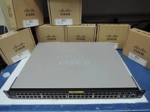 Cisco SF300-48P SRW248G4P-K9 48-Port POE Network Switch. 90 Day wrt. Real time. - Picture 1 of 4