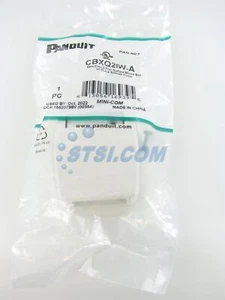 Panduit CBXQ2IW-A 2-Port Mini-Com Surface Mount Box, Off-White ~STSI - Picture 1 of 4