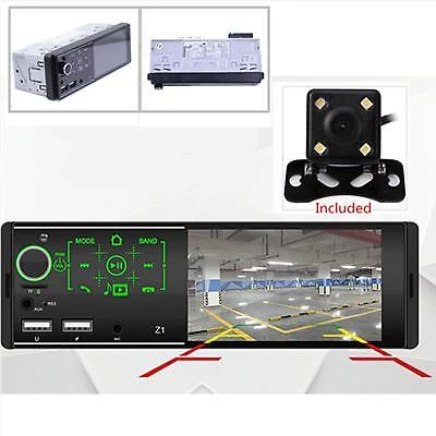 Bluetooth 4.1'' Car Stereo Audio In-Dash FM Aux USB MP5 Radio Player Mirror Link - Image 1 of 4