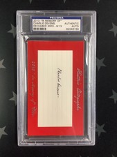 2010 IN MEMORY OF CHARLIE DEVENS  AUTOGRAPH PSA/DNA YANKEES DECEASED 2003 9/13