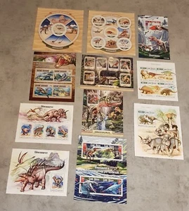 GUINE-BISSAU DINOSAURS-PREHISTORICS ANIMALS 11 MINIATURE SHEETS MNH - Picture 1 of 1