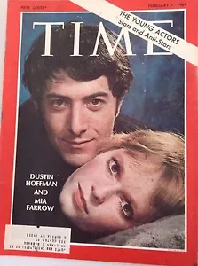 Time Magazine Dustin Hoffman Mia Farrow 7. Februar 1969 050417nonrh - Bild 1 von 1