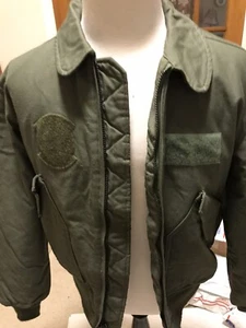 GENUINE US MILITARY ARMY /USAF 45P NOMEX FLYERS JACKET SAGE XL Dull Finish. - Picture 1 of 12