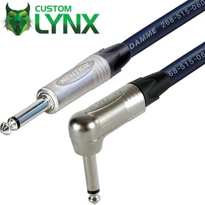Cable de altavoz Van Damme azul conector a ángulo conector 1,5 mm. Plomo de cabeza a cabina neutrik - Imagen 1 de 4
