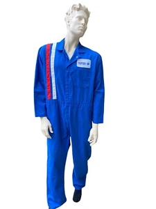 VTG Red Kap Leaseway Auto Carriers A Penske Company Blue Coverall 50 Reg - Picture 1 of 12