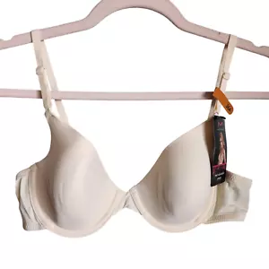 Maidenform Bra 36A Beige Yellow One Fab Fit Everyday Demi Underwire Bra - Picture 1 of 9