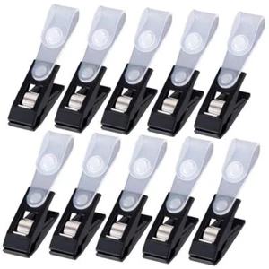 10pcs Plastic Garden Flag Clips Anti-Wind Flag Stoppers for Small Flags Pole - Picture 1 of 7
