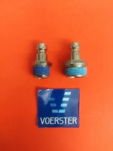 Stecknippel NW 5, Kupplungsstecker ohne Ventil, Messing vernickelt - Bild 1 von 1