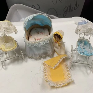 puppenhaus weiß kinderzimmer vintage set. K29 - Bild 1 von 8