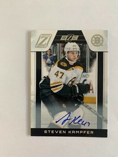 2010-11 Zenith #202 Steven Kampfer AU RC 851/999 - Boston Bruins