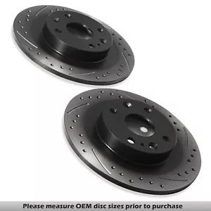 DISCOS DE FRENO TRASEROS RANURADOS 250MM PARA MAZDA 323 MX5 MX-5 MK1 MK2 1.6 1.8 - Imagen 1 de 9