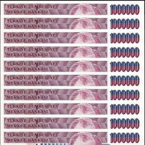 10,000,000 Turkey 10 Million LIRA P-213 1970(2002) Turkish 1000000 x 10 NOTE Cir - Picture 1 of 5