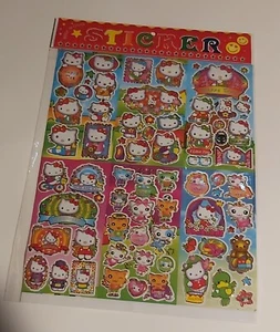 Lot of HELLO KITTY STICKERS 10 sheets . LASER STICKERS. VINTAGE.  - Bild 1 von 2