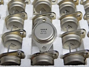 KU606 Vintage Silicon NPN Si Transistor TESLA 120V 50W 8A TO-3 !! Lot of 2 pcs - Picture 1 of 3