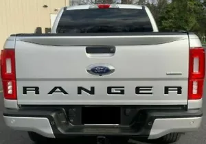 BLACK Tailgate Insert Letters Decal Vinyl Stickers for Ford Ranger 2019-2023 New - Picture 1 of 24
