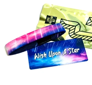 ZOX *WISH UPON A STAR* Silver Single Med Mys Wristband w/Card - Picture 1 of 3