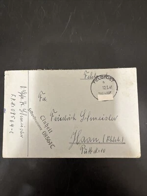 DR Feldpost 2. WK Brief ohne Inhalt - Feldpost 12.05.1941 - A85 - Bild 1 von 4