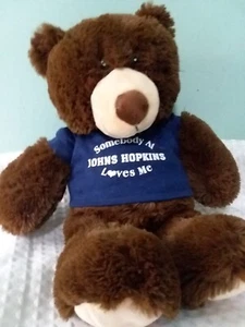 Teddy Bear Tee Shirt Plushy/Johns Hopkins  Hospital suggle Friend. - Picture 1 of 5