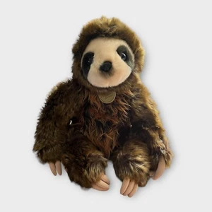 15" Aurora Miyoni Brown Sloth Plush Stuffed Animal - Picture 1 of 5