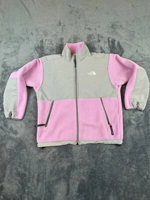 Jaqueta The North Face Meninas Lã Rosa Cinza Ao Ar Livre Caminhadas Outono Tamanho Grande - Imagem 1 de 4