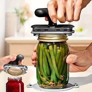 Adjustable Jar Lid Bottle Opener Can Remover Stainless Steel Twist Off Grip Easy - Picture 1 of 9
