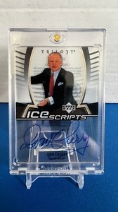 2006-07 UD Trilogy hockey Don Cherry ICE Scripts auto card #IS-DC BOSTON BRUINS