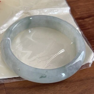 Zertifizierter natürlicher Klasse A Jadeit Armreif Armband 59 mm - Bild 1 von 11