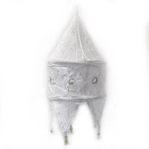 Lamp Hanging Fabric Lantern Lampshade made of Cotton White S - Picture 1 of 2