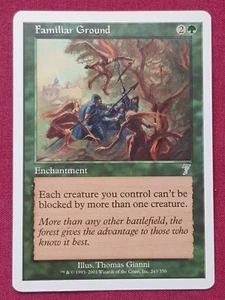 Magic The Gathering 7TH EDITION FAMILIAR GROUND green card MTG - Bild 1 von 2