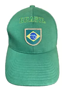 PUMA Unofficial World Cup SAMPLE Green Brasil Brazil Baseball Hat Cap VTG NWT - Picture 1 of 11