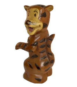 Vintage Hand Carved Wood Cartoon Tiger Tigger - Picture 1 of 6