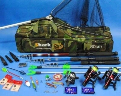 Campo24 Angelset Komplettset 3 Ruten + Zubehör, Angeln, SUPER Set - Bild 1 von 2