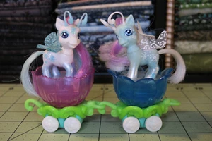 My Little Pony G3 Snowflake themed Breezie customs with Petal Cars! Stunning! - Picture 1 of 18