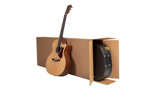 5 Pack Acoustic Guitar Cardboard Box Side Loading Corrugated 20" X 8" X 50" - Picture 1 of 11