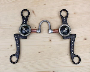 MORSO WESTERN PONTE SNODATO CON RULLI IN RAME WESTERN BIT WITH ROLLER COPPER - Foto 1 di 2