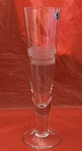 Drinking Glass By “KRISTALLGLAS” Crystal Clipper Pilsner Etched Clipper Ship. - Picture 1 of 3