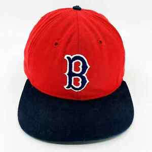Vintage Boston Red Sox Roman 7 1/4 Leather Sweatband Baseball Hat