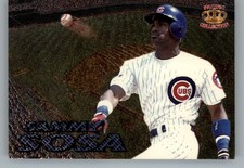 1996 Pacific Prisms Fence Busters Chicago Cubs Baseball Card #FB17 Sammy Sosa